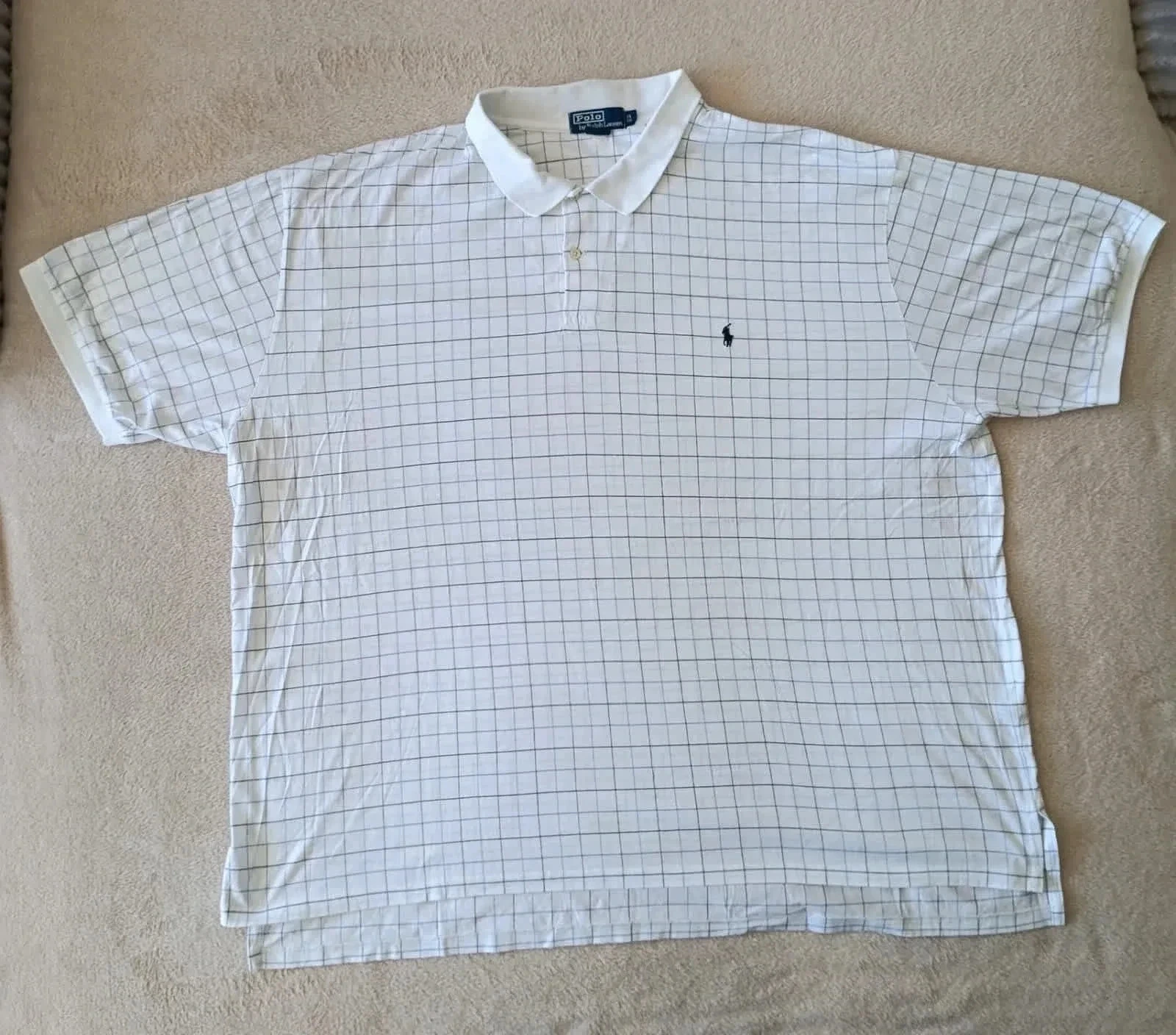 Polo Ralph Lauren Vintage wit met ruiten. Maat 3XB – photo 2